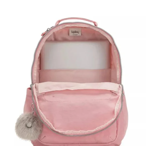 Kipling Seoul Large 15" Laptop Backpack in Bridal Rose, NWOT - Picture 2 of 11